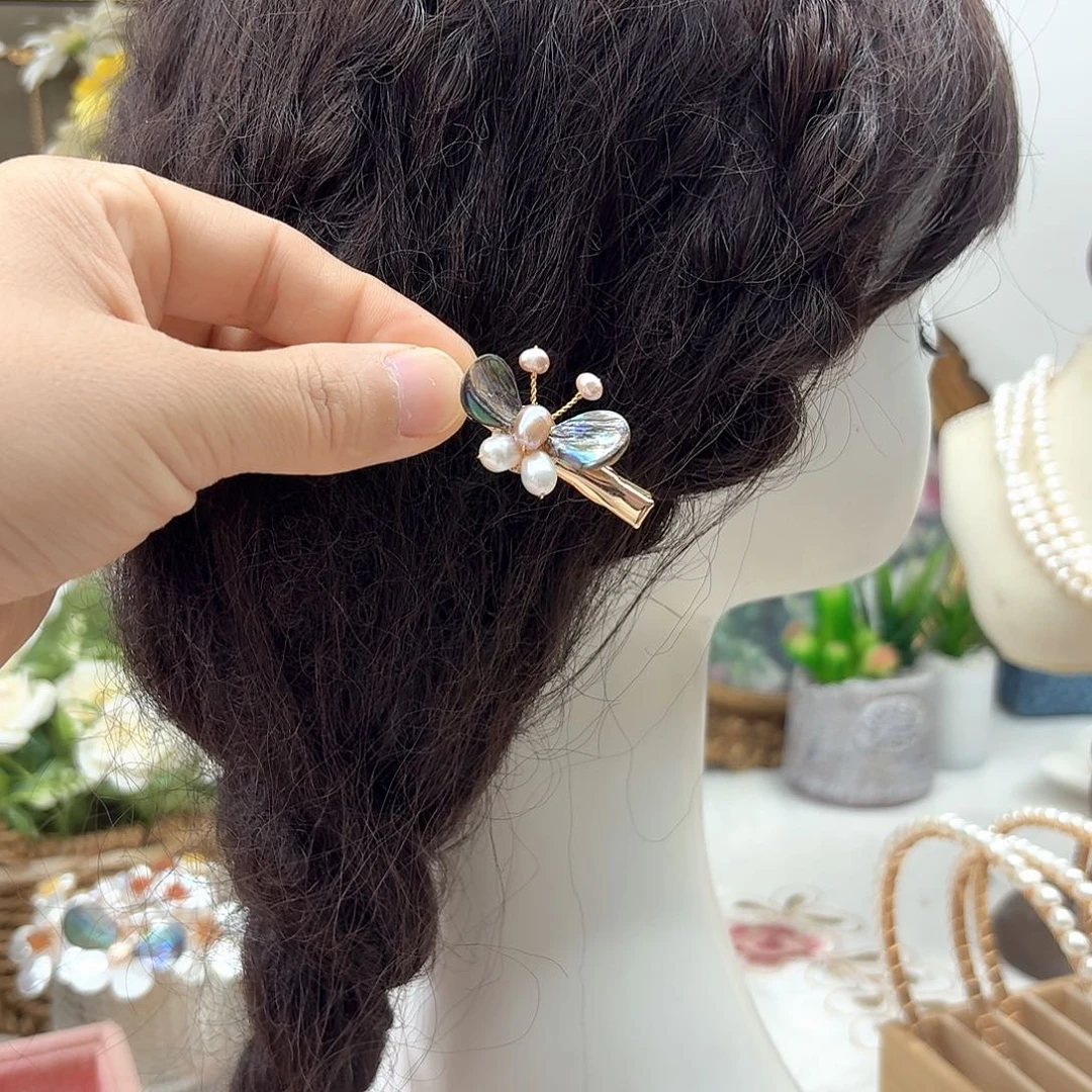 淡水珍珠银S925镶嵌吊坠(不含链)