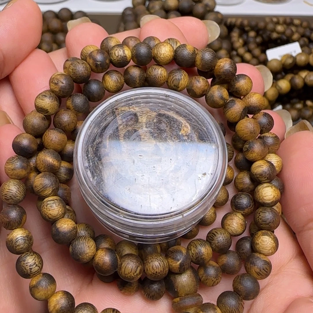 沉香沉香碎屑留疤+6mm多圈