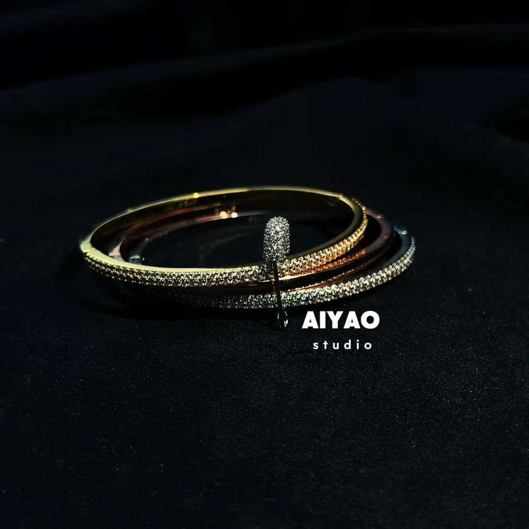 合金手链 【AIYAO】别针手镯