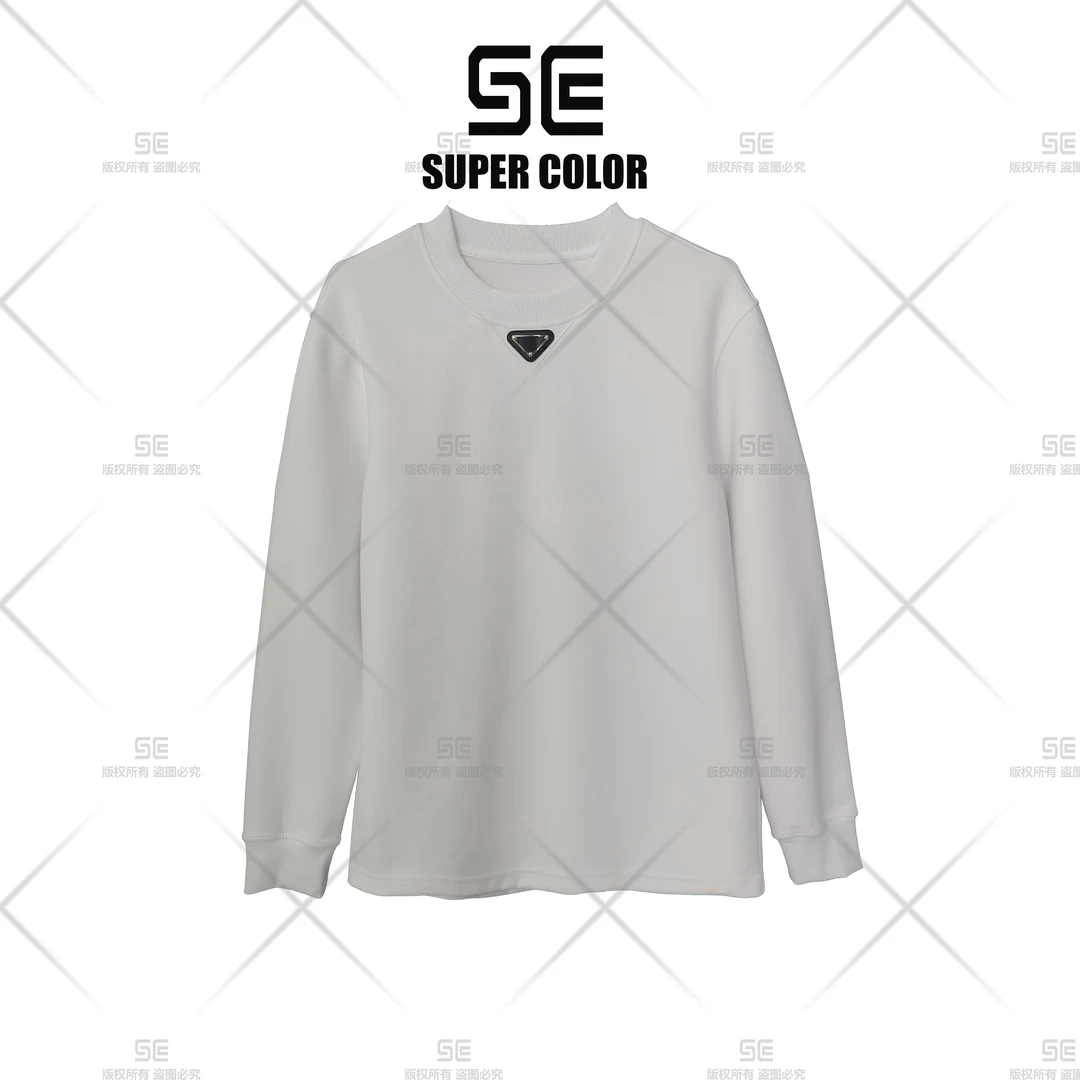 supercolor【三角经典纯色卫衣】 25ss//潮牌情侣款套头卫衣 jx