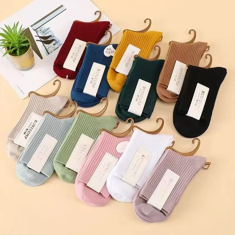 【锐姐优选】[女士暖暖袜]舒适柔软亲肤中筒袜子