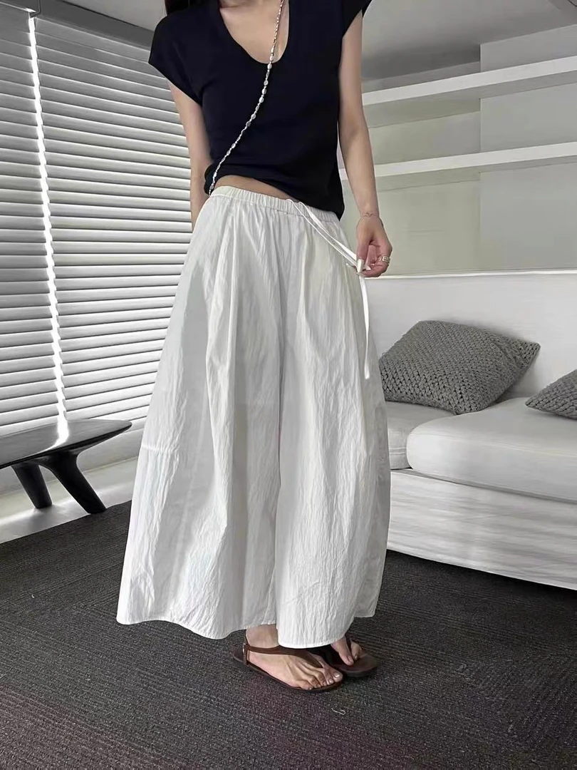 灰灰呀！138 拿捏舒适松弛感lysm简约百搭韩系休闲阔腿裤