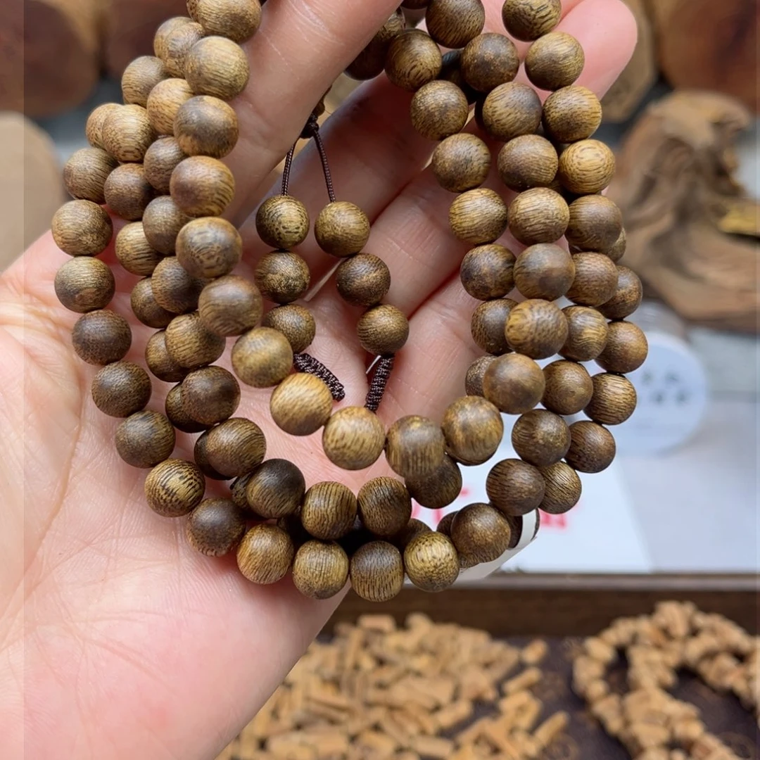 沉香手串海南白棋楠0.8/108