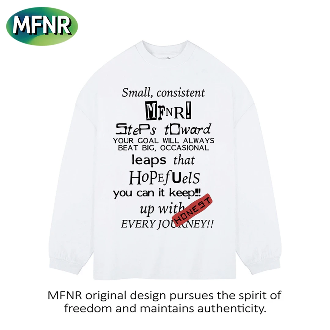 美式街头复古百搭重磅长袖T恤男女休闲圆领小众秋款纯棉打底上衣