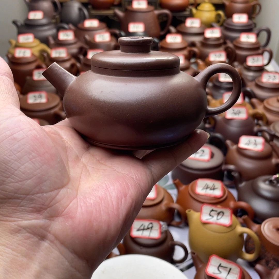 紫砂茶壶宜兴紫砂半手工