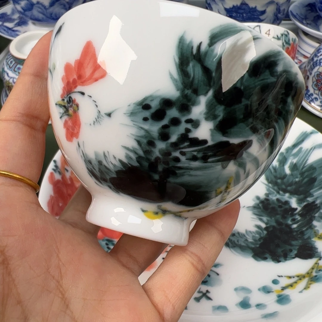 陶瓷景德镇纯手工纯手绘茶具木木3