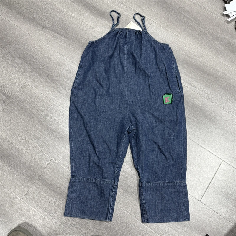 109儿童时尚休闲吊带牛仔裤-231136