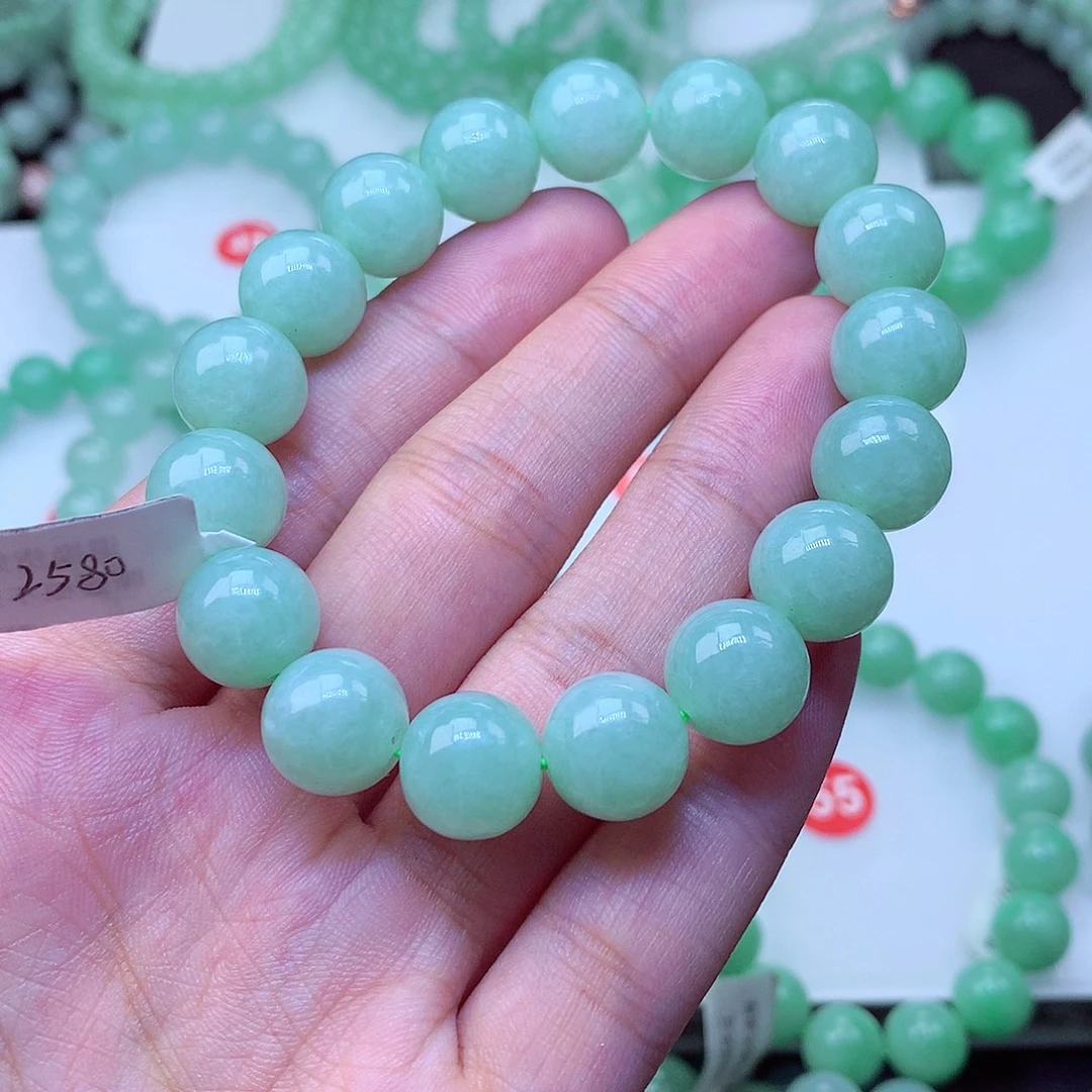 翡翠未镶嵌毛衣链卡12