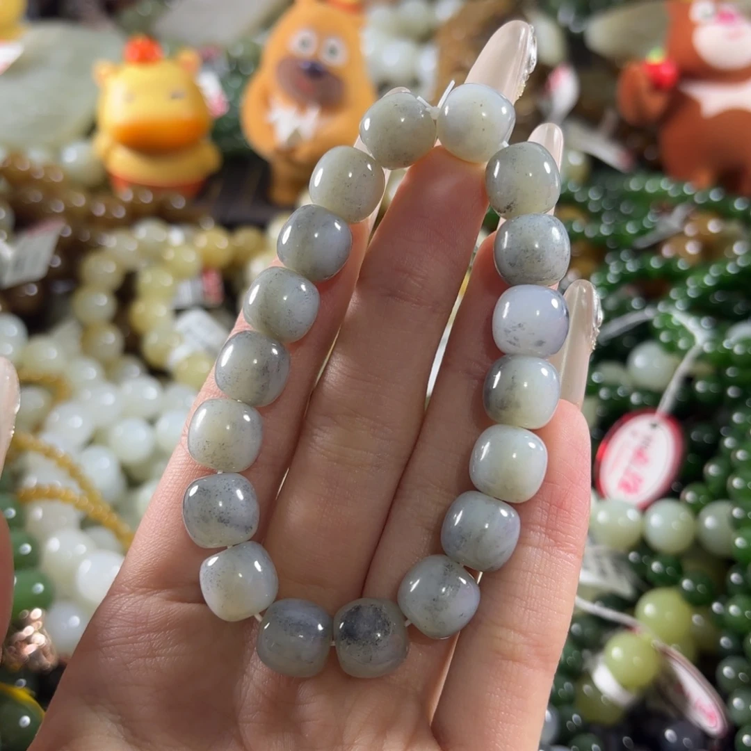 和田玉未镶嵌手链434