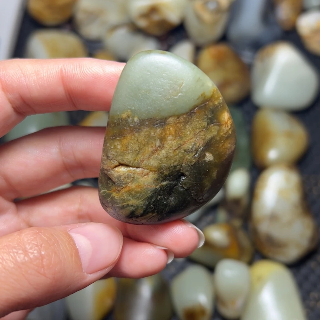 和田玉未镶嵌挂件38