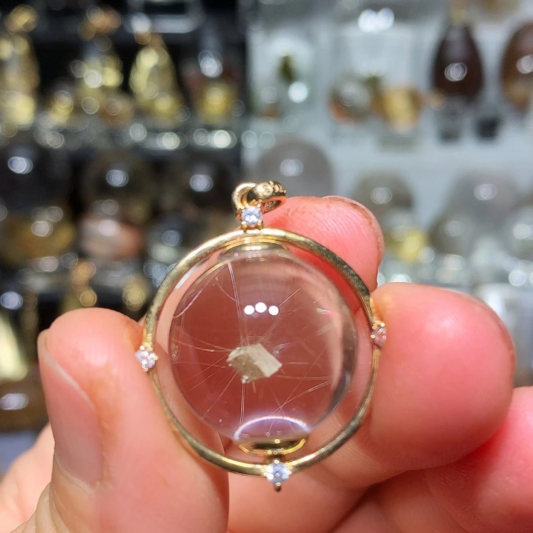 银S925镀金镶嵌水晶珠宝半成品定制款