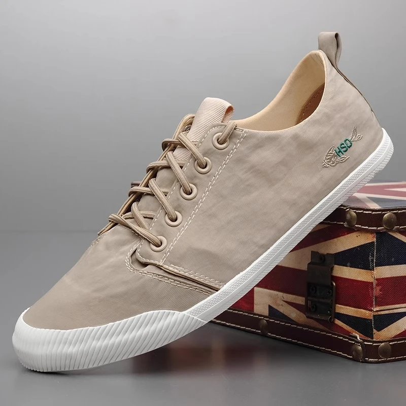 2025春季新款男鞋韩版潮流休闲百搭潮鞋男士帆布鞋低帮透气板鞋男