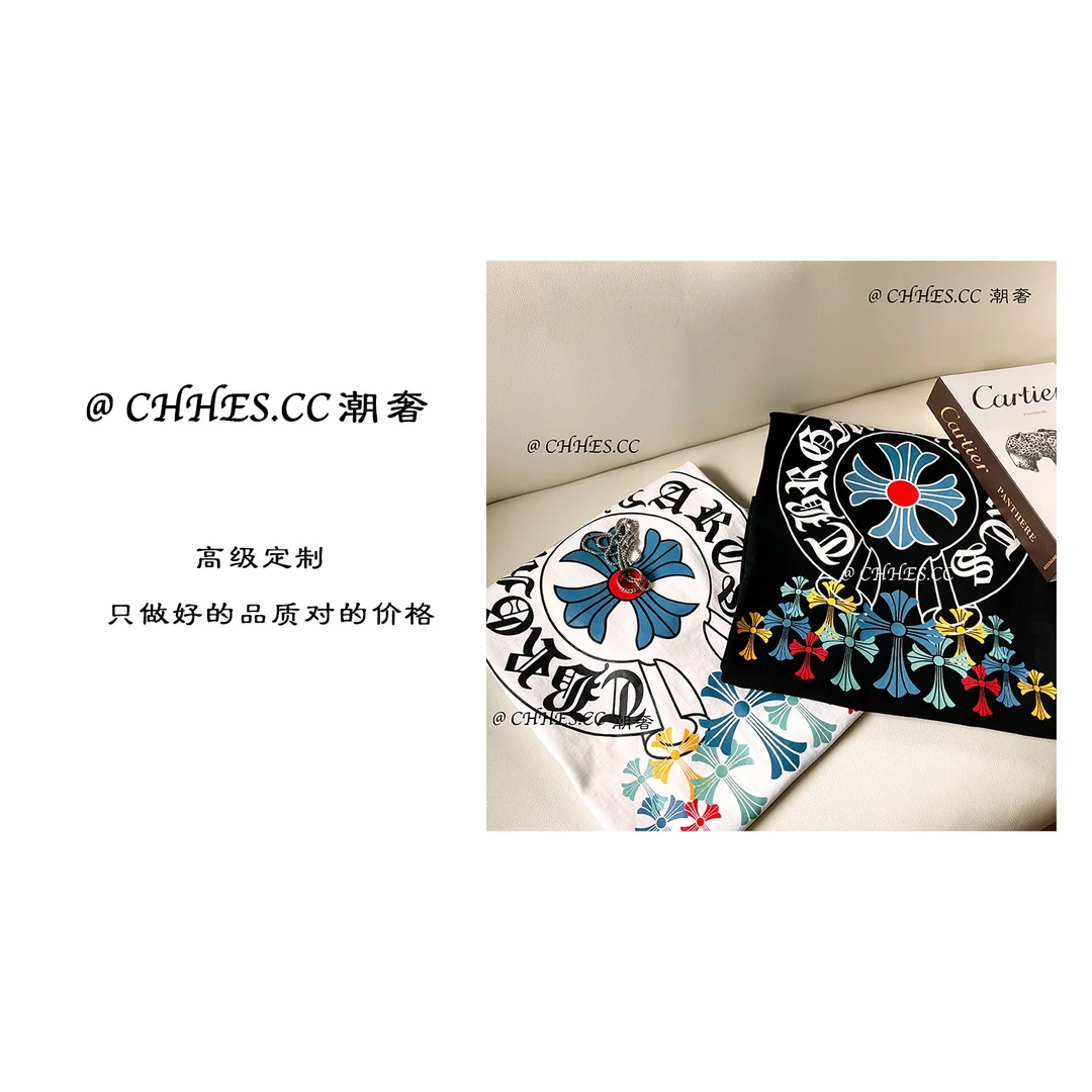 【CC潮奢】2025夏新款潮牌字母印花T恤情侣款欧美休闲短袖纯棉百搭