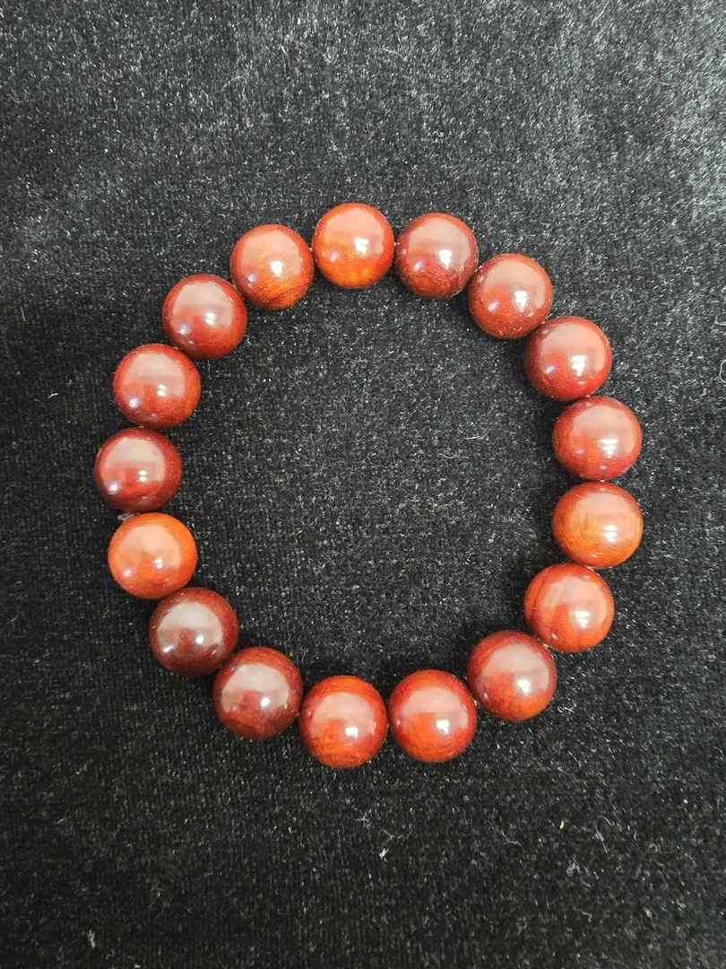 天然紫檀木手串12m圆珠手串