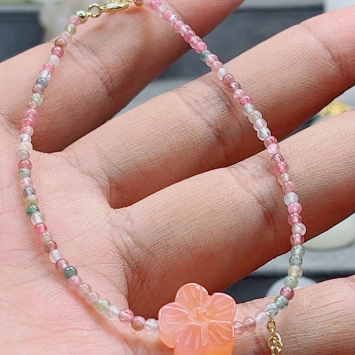 合金碧玺脚链多样性发货