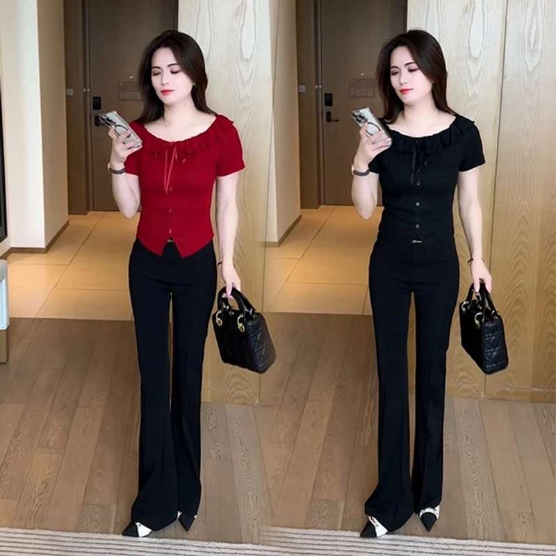 夏季新款T恤短袖打底衫显瘦百搭韩版修身型洋气时尚上衣小个子