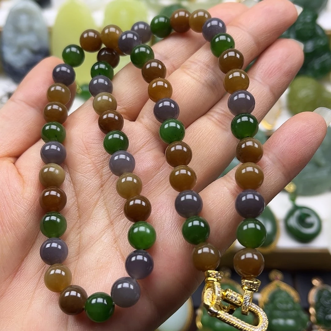 和田玉未镶嵌项链卡8