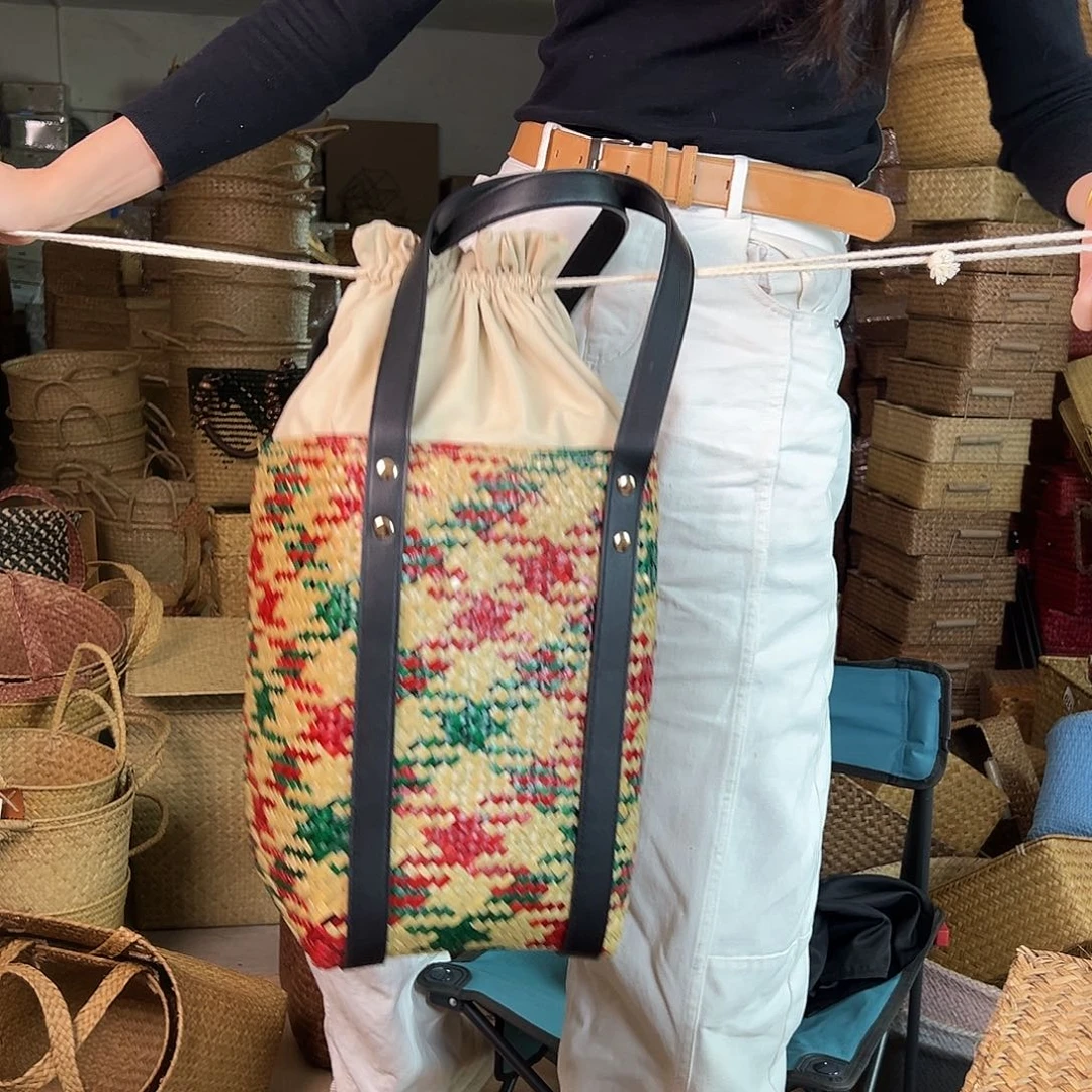 草编草编包/草编收纳盒带瑕疵