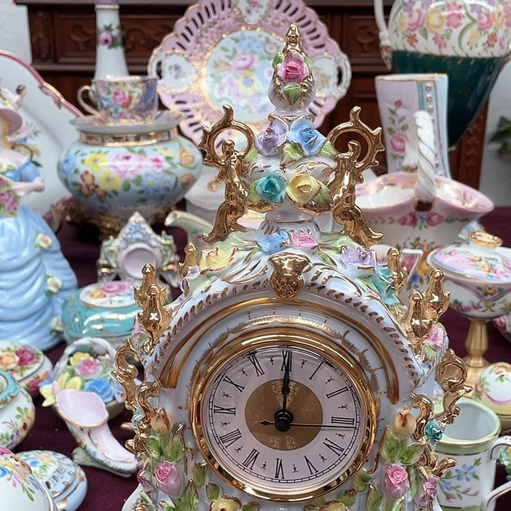 杯碟陶瓷摆件陶瓷