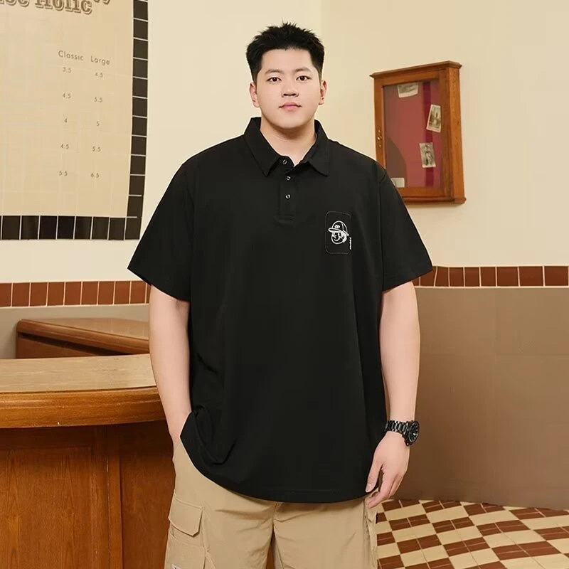 【厂家直销】新款夏季绣花商务休闲拼色短袖Polo衫男士潮流半袖t恤