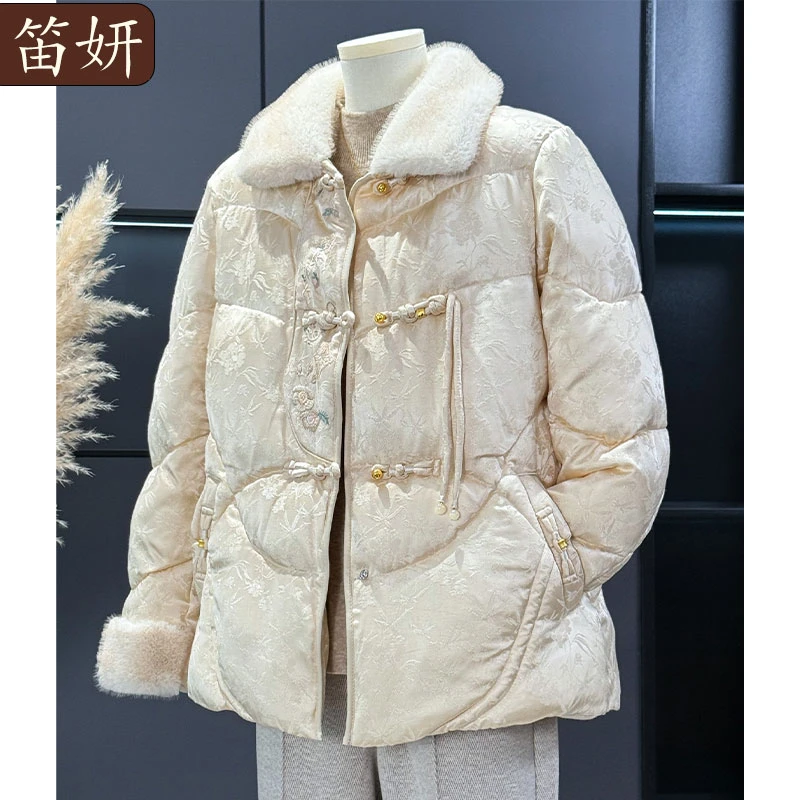 贵夫人新中式国风棉服女妈妈冬装外套棉衣新款上衣中老年女士棉袄