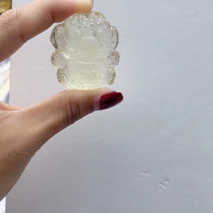 橙***冰吊坠(不含链)未镶嵌水晶
