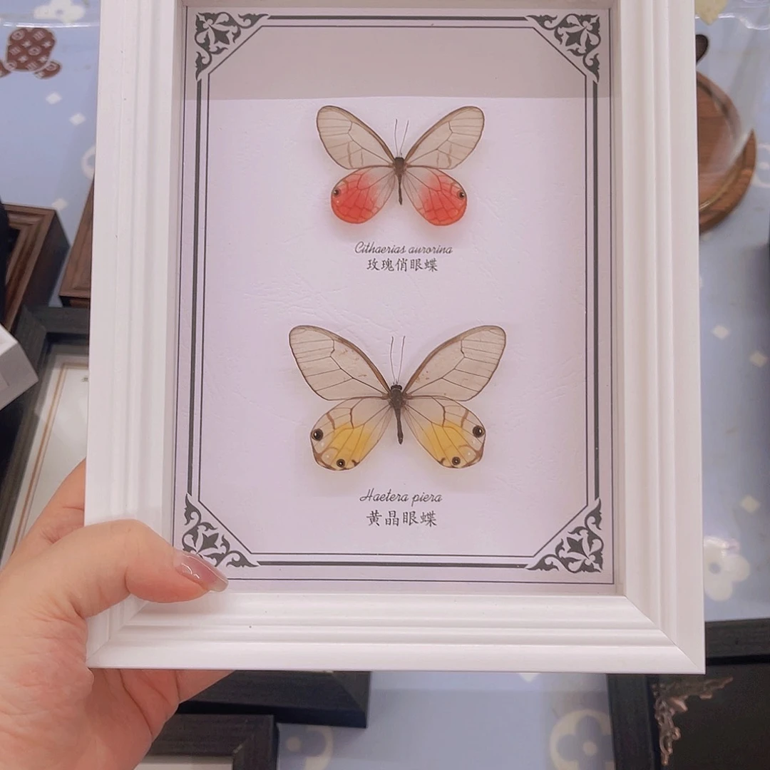 B****a红玫瑰和黄晶组合入框