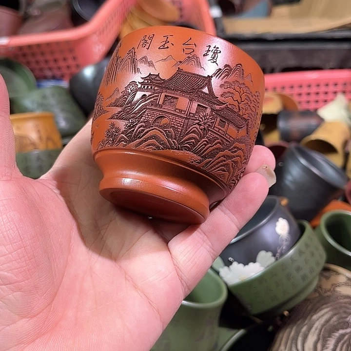 茶杯紫砂全手工紫砂主人杯