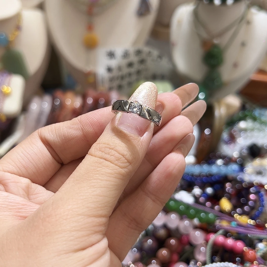 银S925镶嵌戒指玛瑙/玉髓A****.