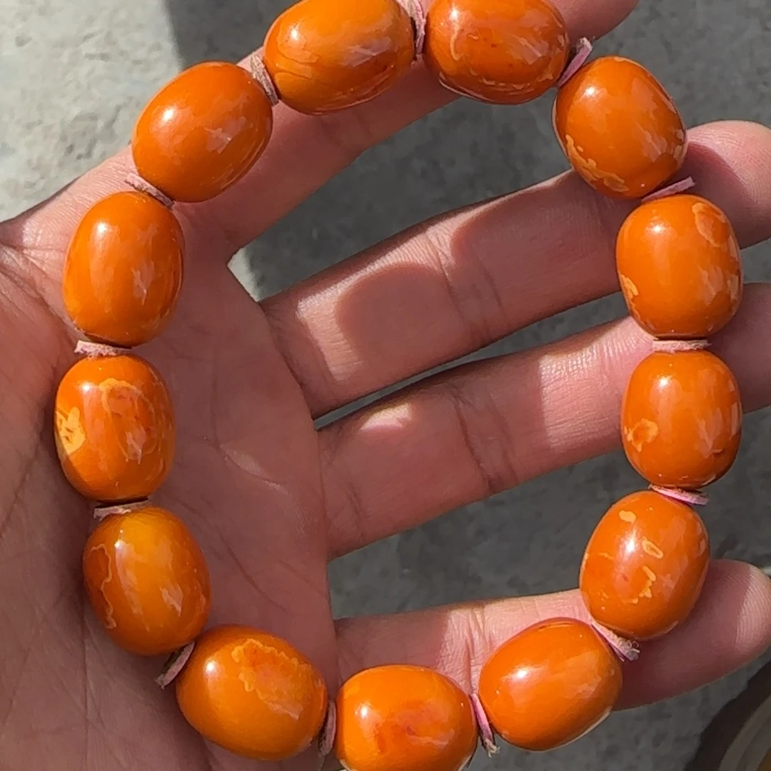 蜜蜡未镶嵌手链格萨推荐藏传一件