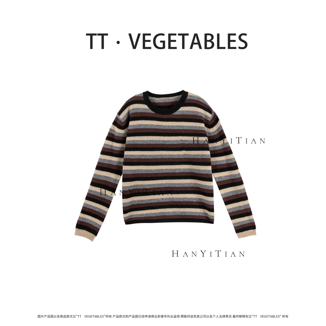 绿春 针织衫宽松秋新款毛衣复古女923604