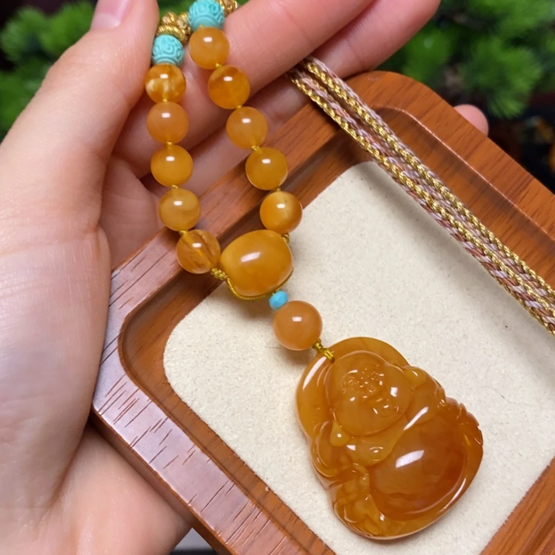 【闪购商品】蜜蜡颈饰未镶嵌项链