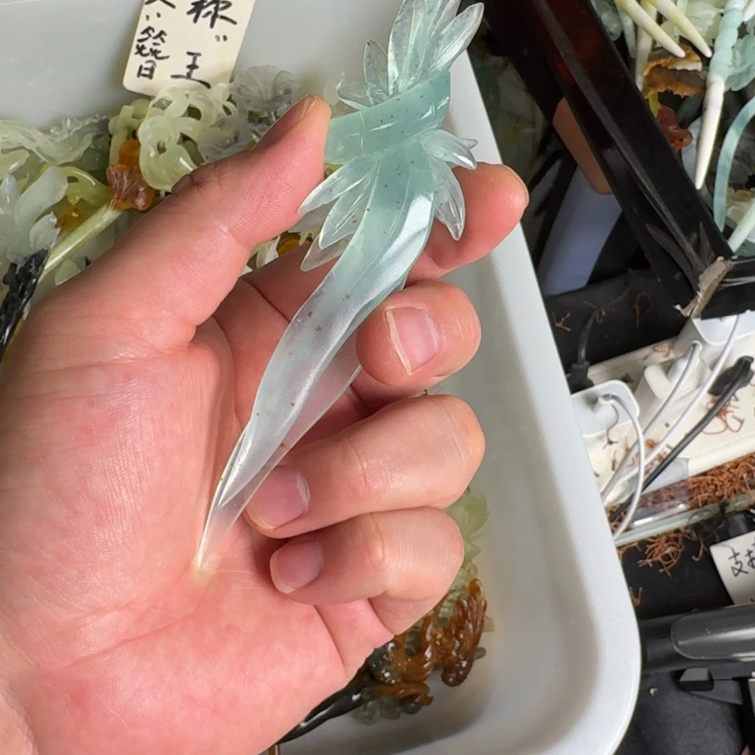 岫玉颈饰未镶嵌有****明君玉簪就是好看