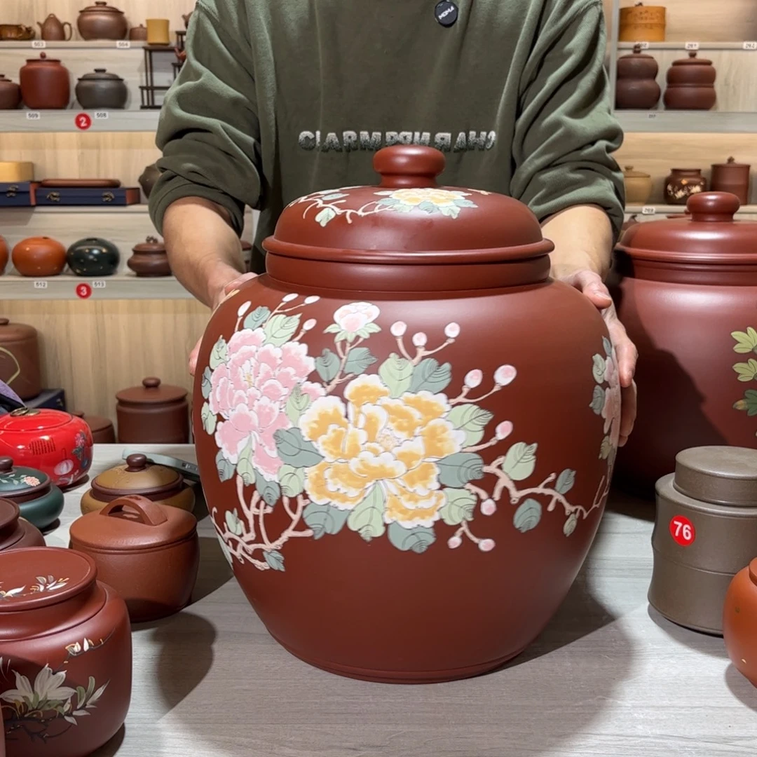 用***8茶叶罐紫砂茶叶罐