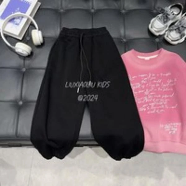 BY LIUXIAOLIU韩版高货秋季儿童卫裤7430