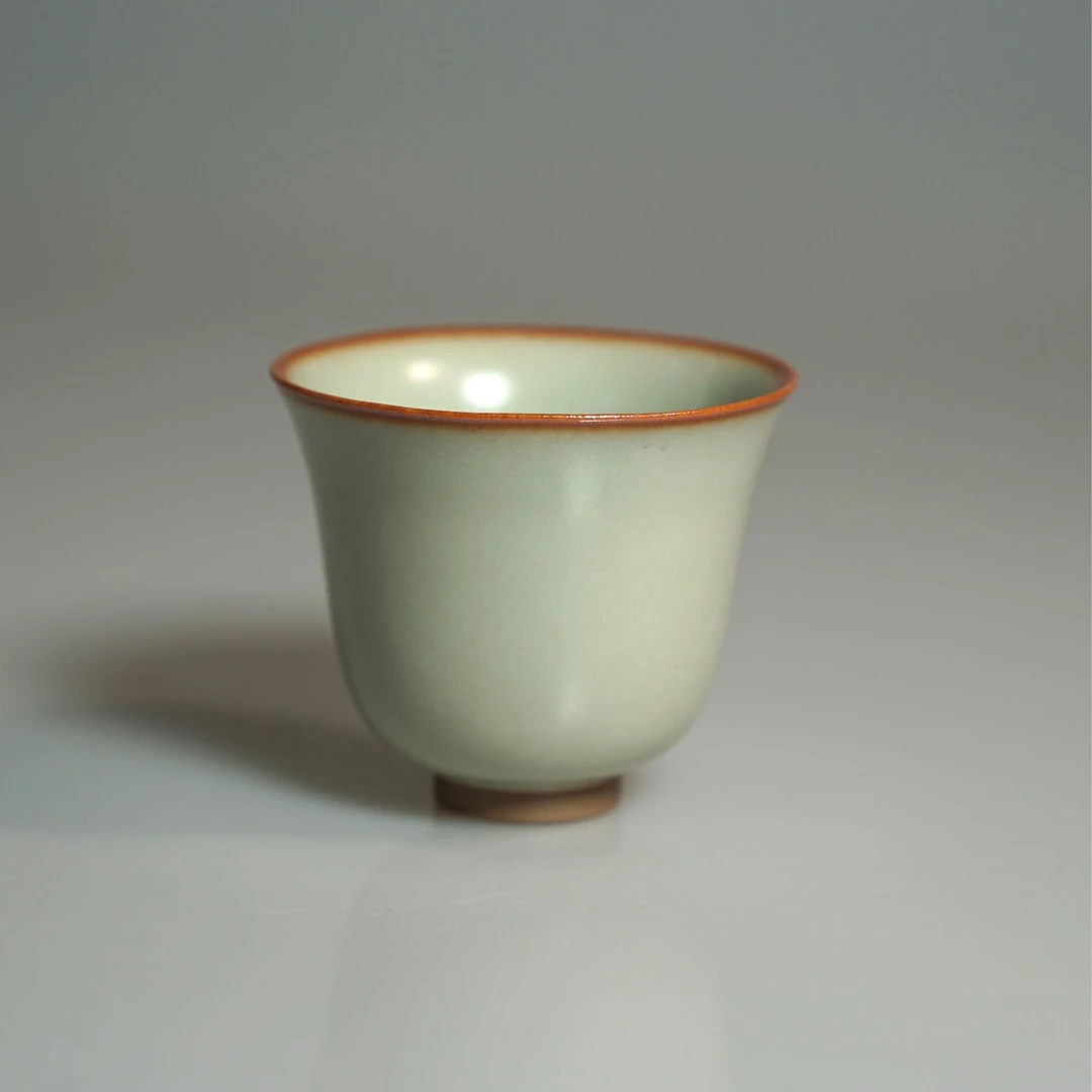 未名窑豆青马蹄杯小铃铛杯65ml景德镇陶瓷茶杯主人杯2025新款高端