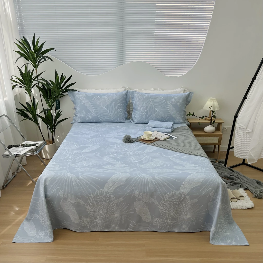 【厚朴纯竹】缩后约270*240纯竹纤维软凉席单件床单三件套 凉感吸汗