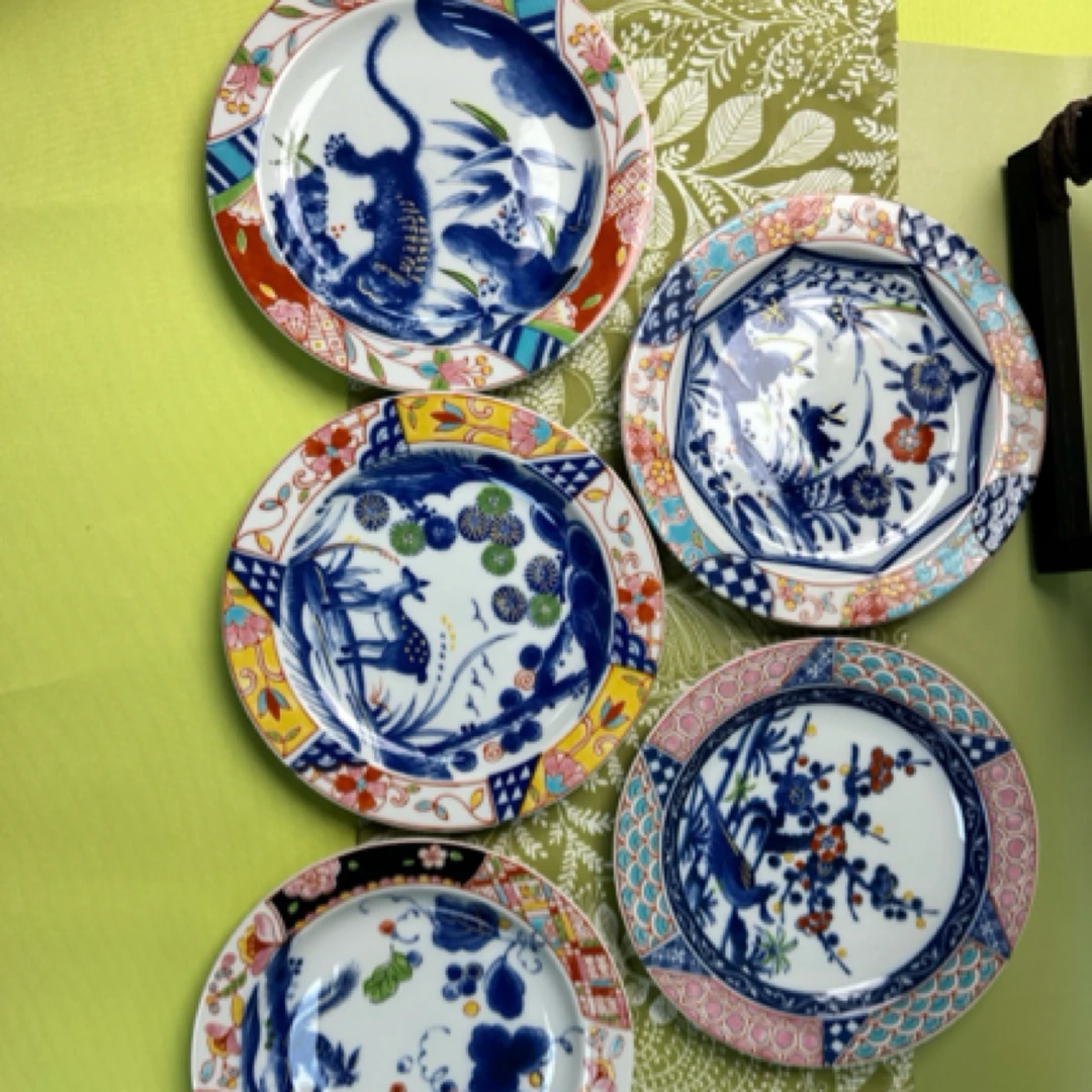 【一起淘儿】游民高颜值系列手绘创意小盘5只套组盘子家用碟子餐具