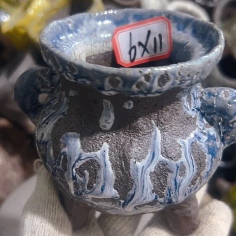 粗陶花盆手工花盆制作就这样