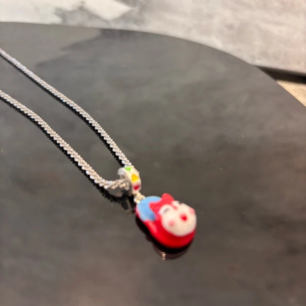 铜合金项链 红色拖鞋项链XL2303