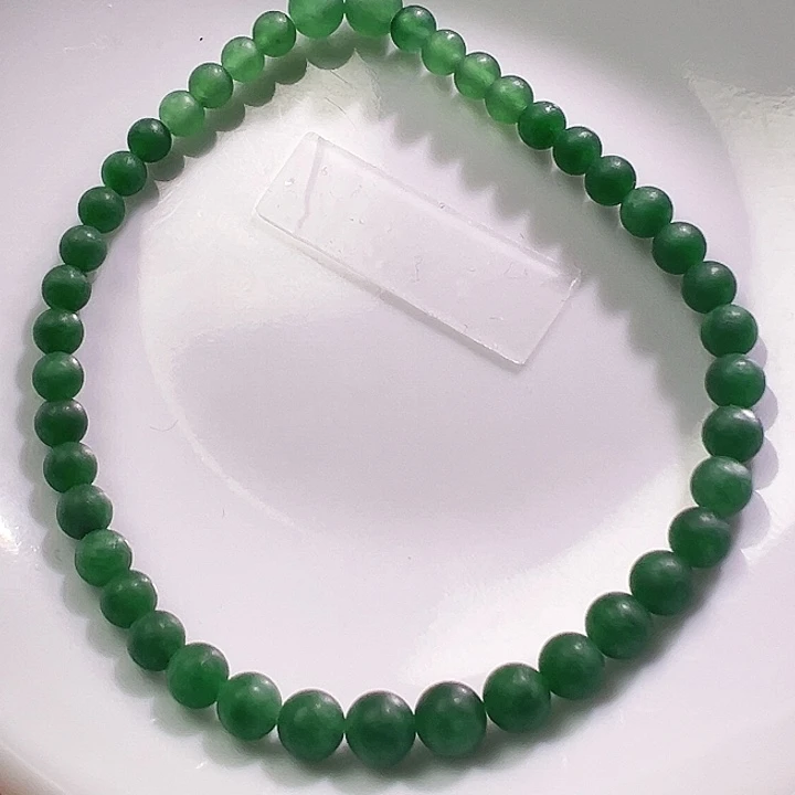 定制翡翠未镶嵌翡翠毛货手串