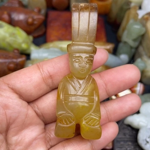 蛇纹石玉未镶嵌颈饰21