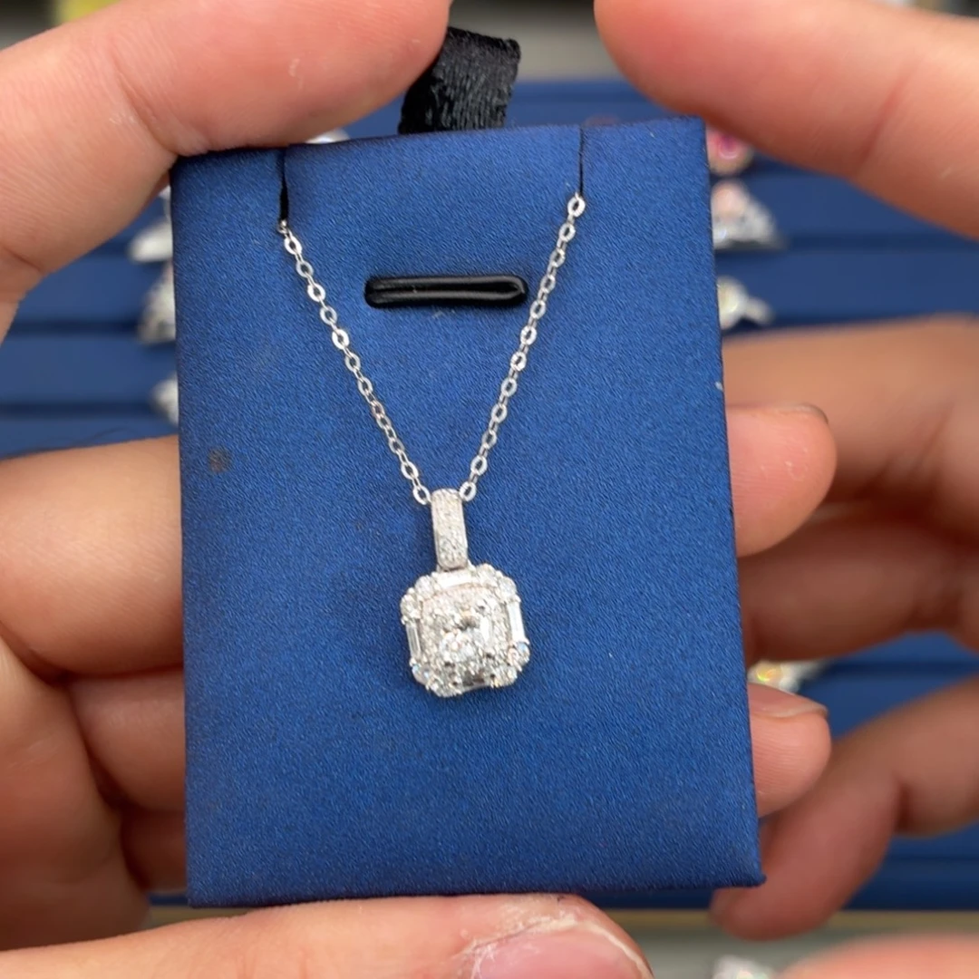 戒指/指环18K金镶嵌钻石钻石项链