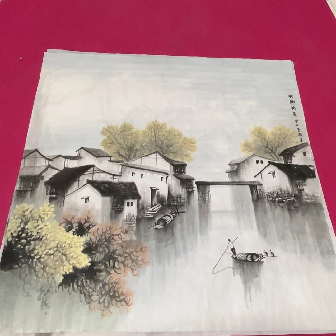 国画4平尺国画作品