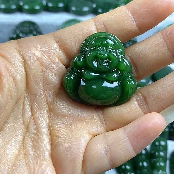 吊坠(不含链)未镶嵌和田玉（碧玉）34