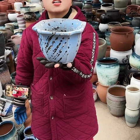 口21高15瑕疵盆子