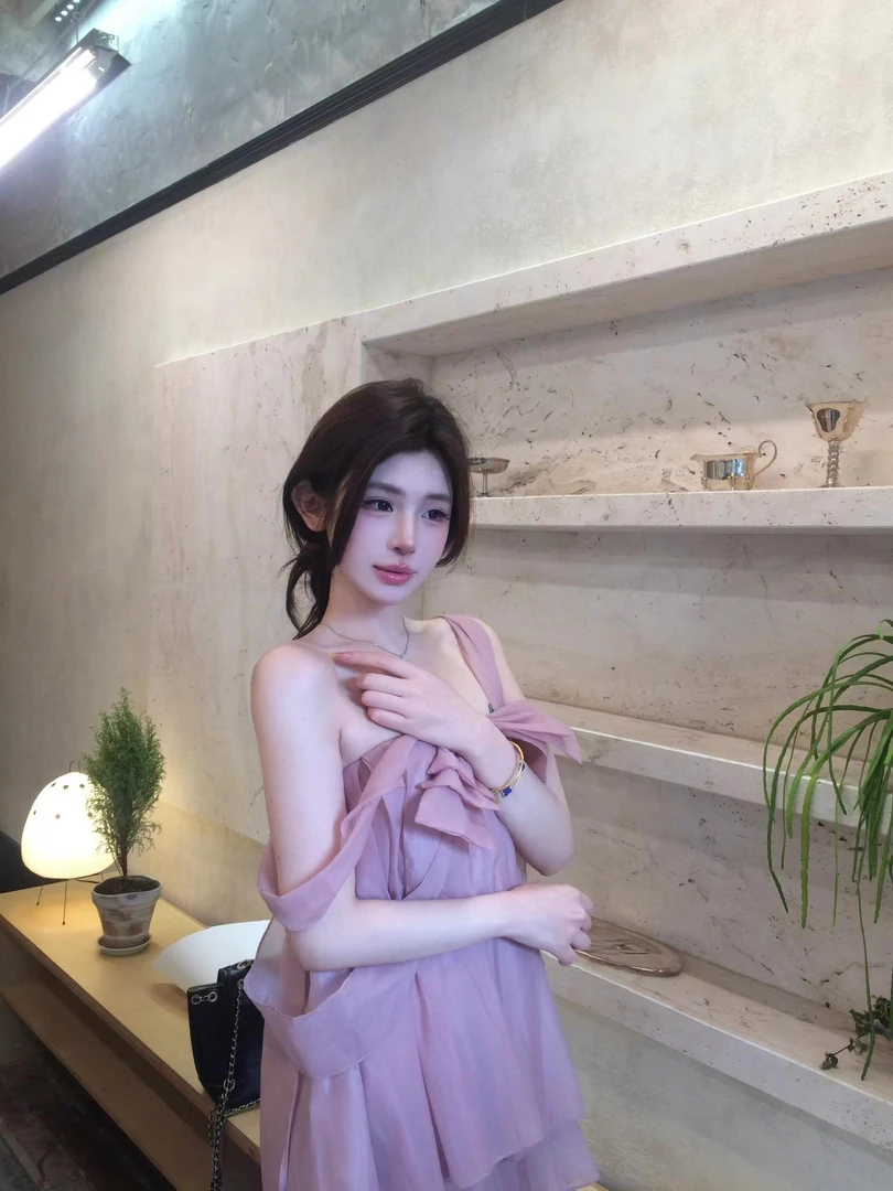 【蜜桃白茶】甜美温柔粉色娃娃蓬蓬仙女上衣女夏季2025新款显瘦短裤