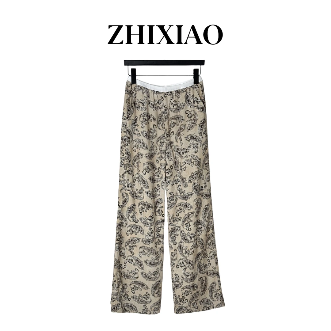 【ZHIXIAO】夏季新款：花色休闲裤8835
