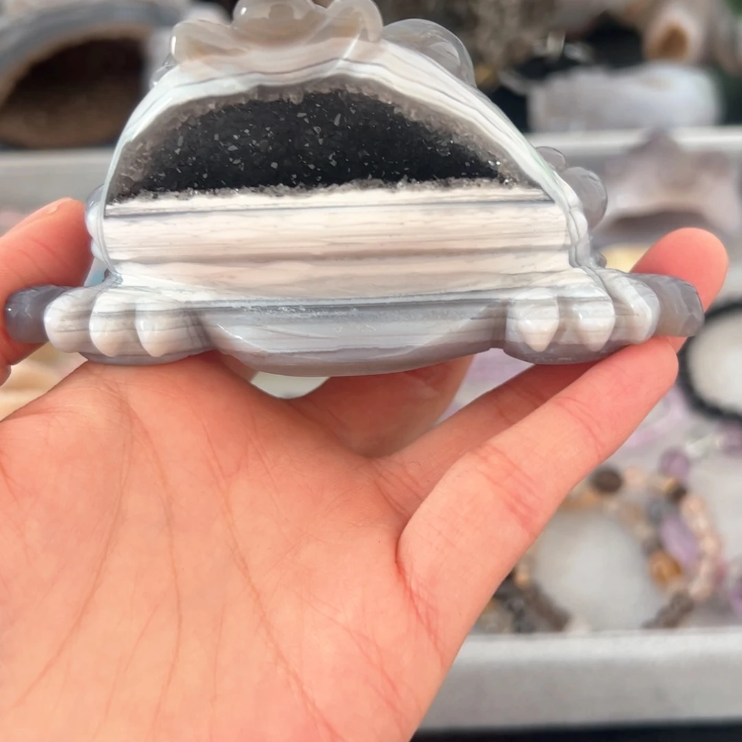 玛瑙/玉髓天然好运未镶嵌点**王