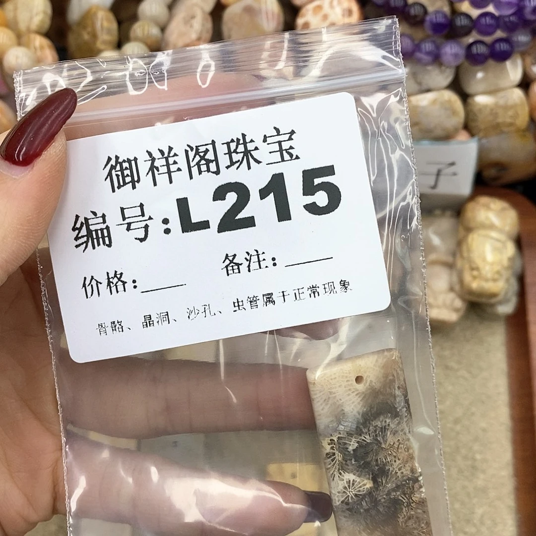 硅化珊瑚（珊瑚玉）L198未镶嵌L***理